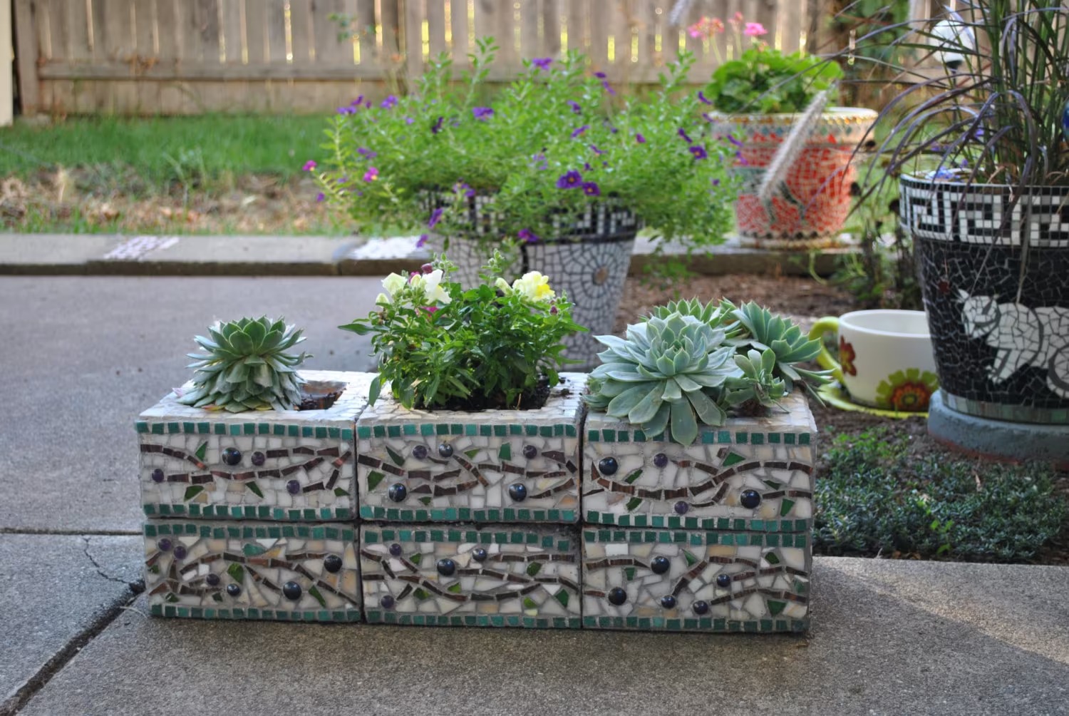 Cinder Block Planters