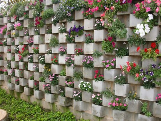 Cinder Block Privacy Wall