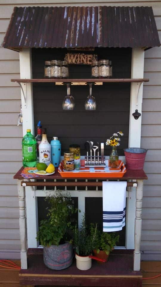 Convert the Vintage Door into a Bar