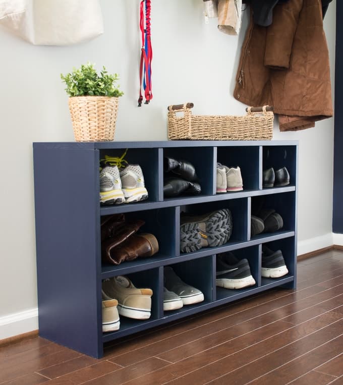 DIY Hallway Boot Organizer