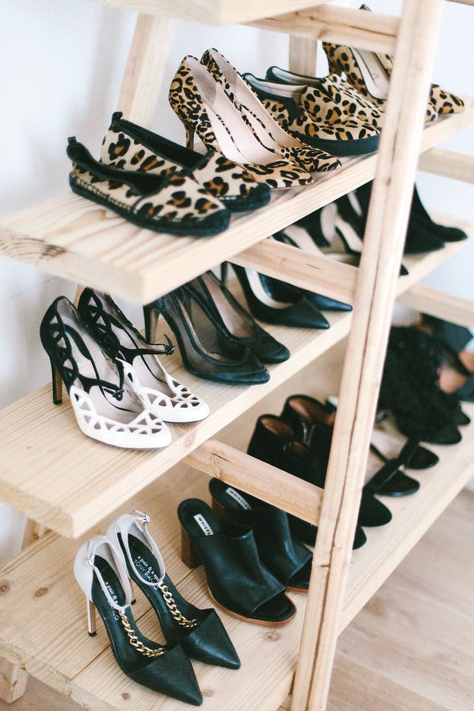 DIY Ladder Boot Rack