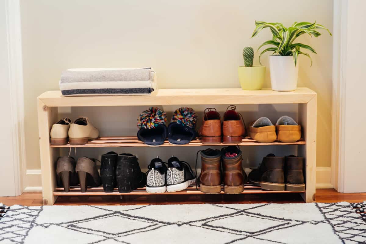 DIY Simple Double Boot Rack