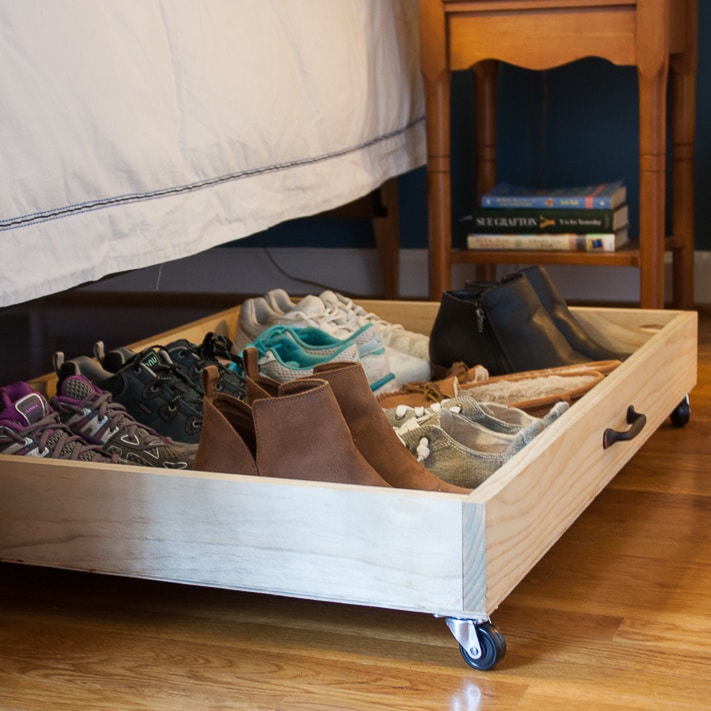 DIY Underbed Storage with Wheels