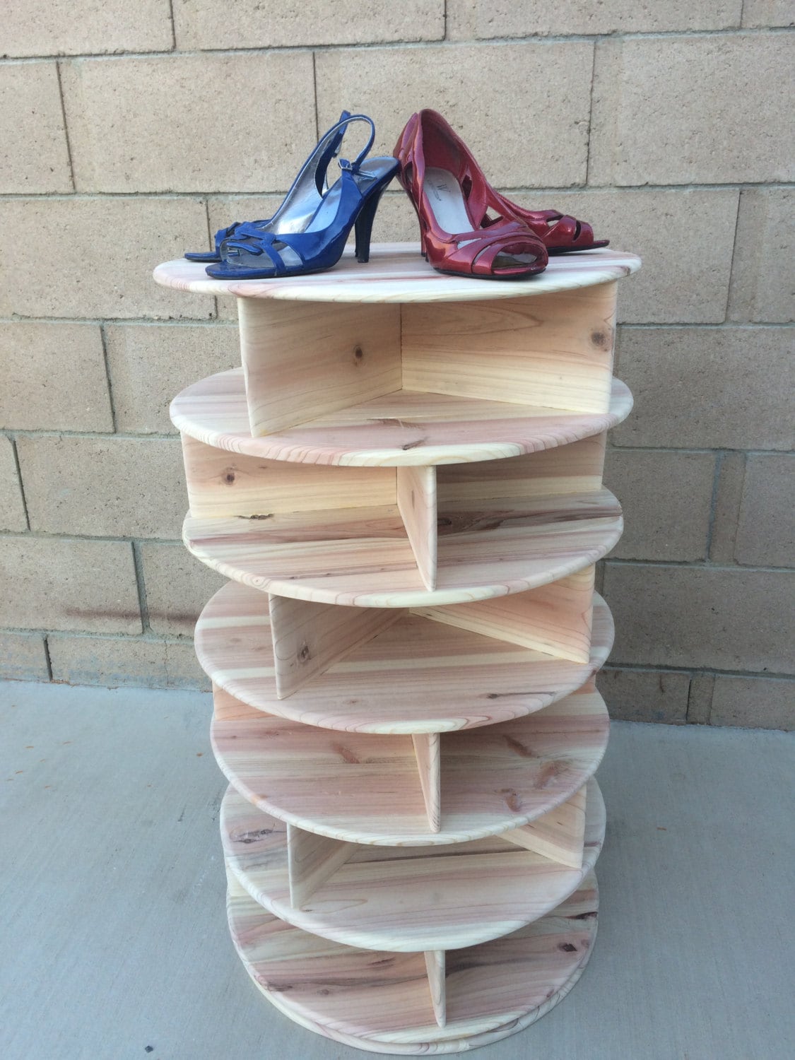 DIY Wooden Spinning Boot Carousel