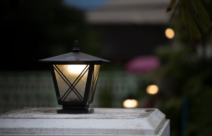 Fence Post-Mounted Lanterns