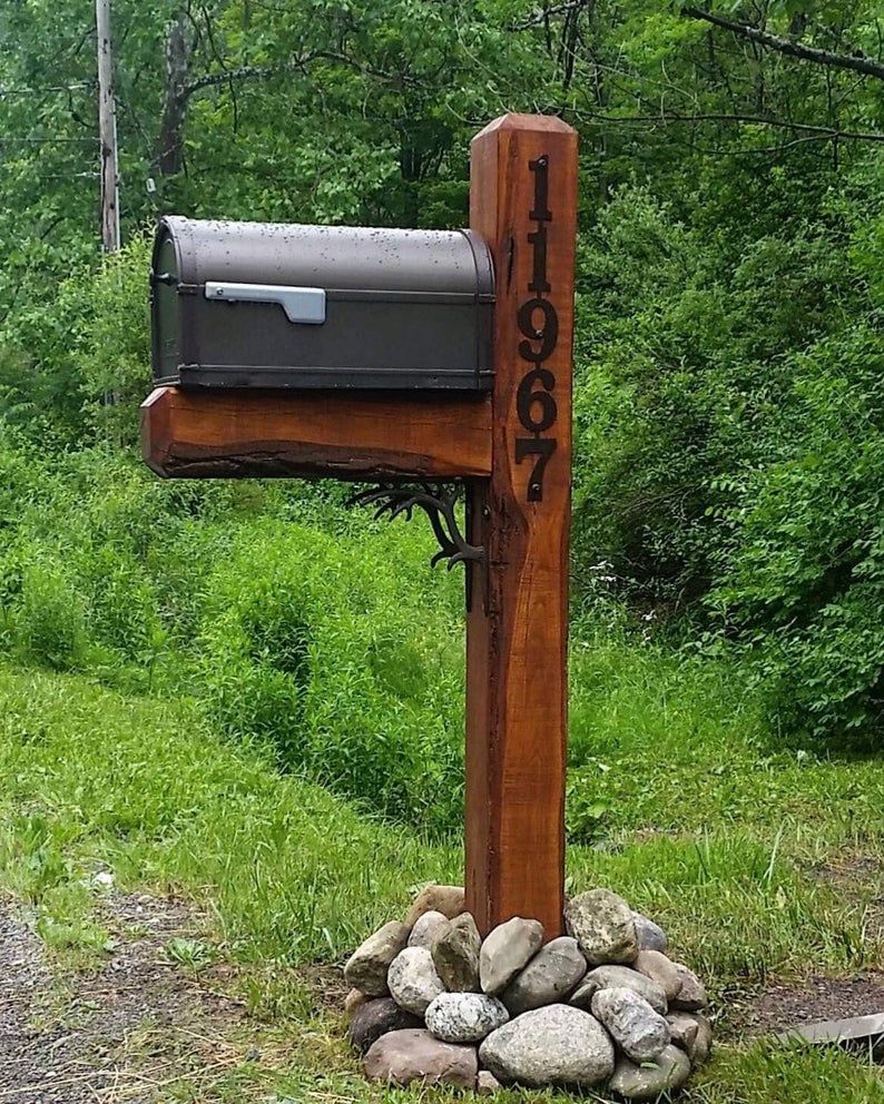 Playful House Number Tile Mailbox