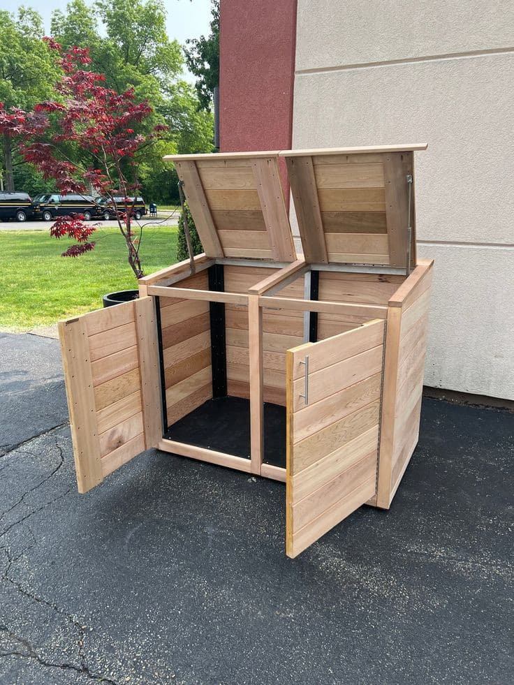 Construct a Frame for The Garbage Can Enclosure