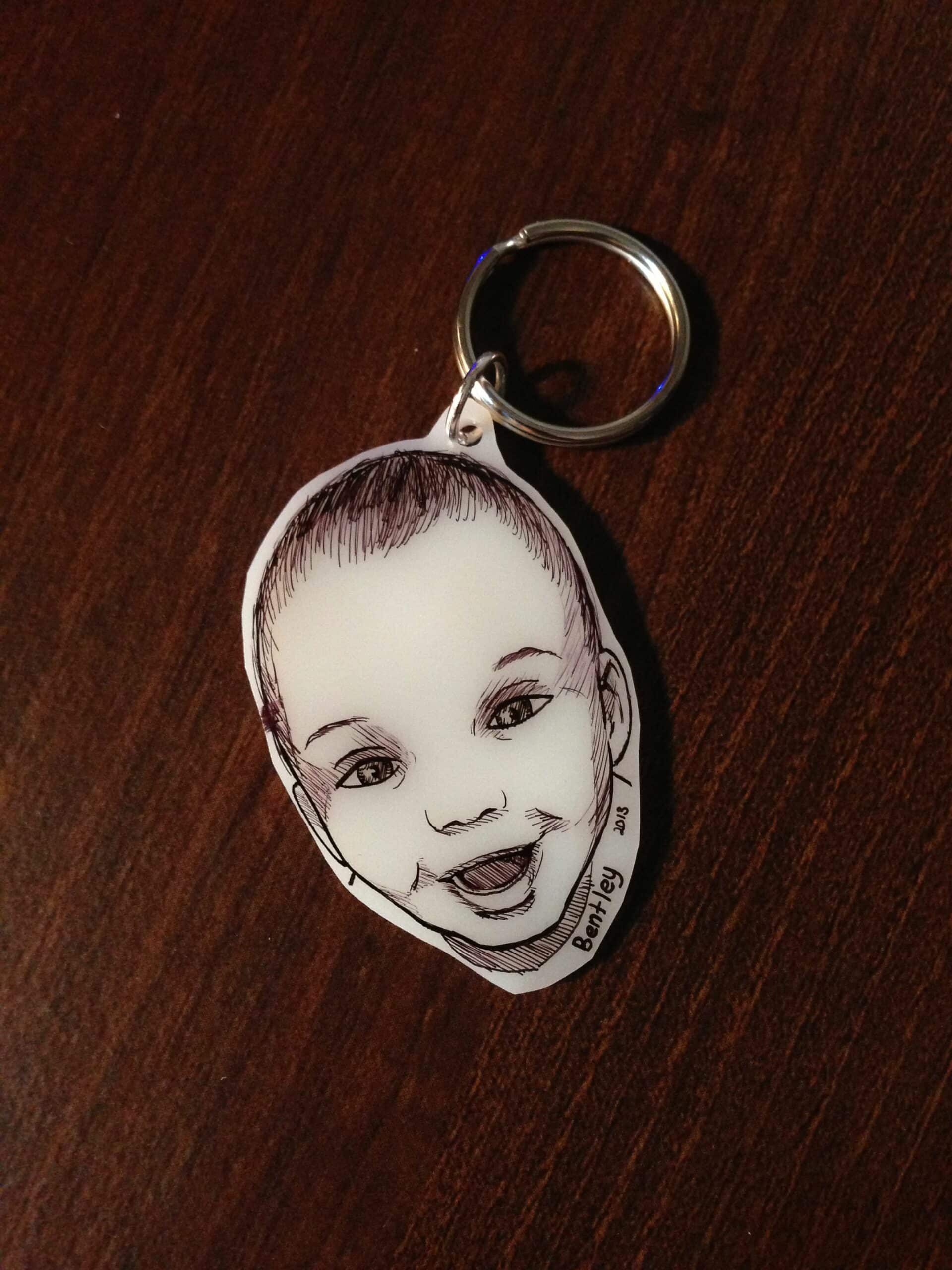 Shrinky Dink Keychain