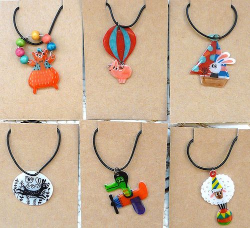 Shrinky Dink Necklaces