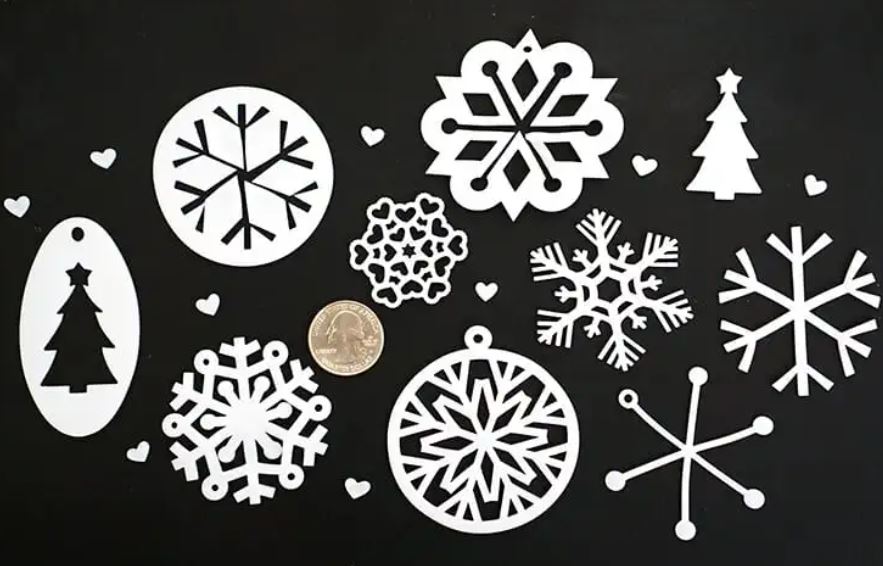 Shrinky Dink Snowflakes