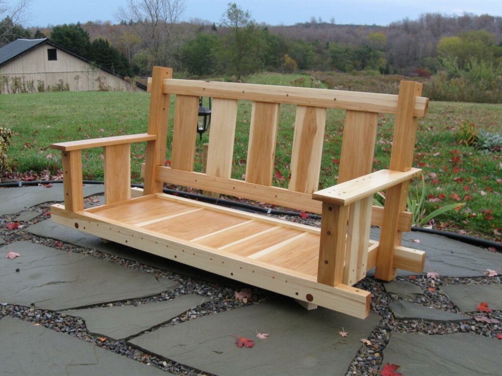 Staining The Porch Bed Swing's Wood