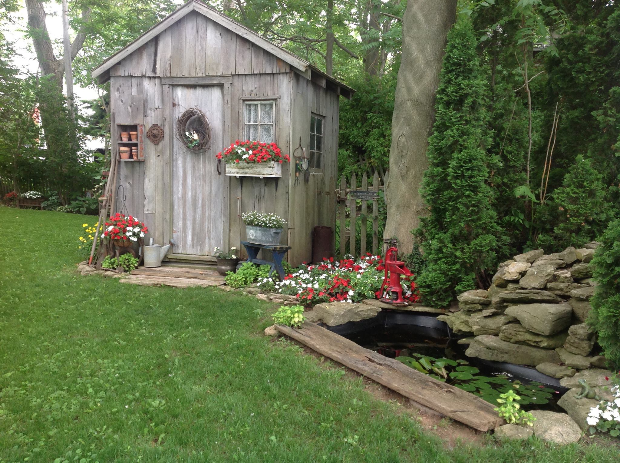 A Rustic She Shed with Porch