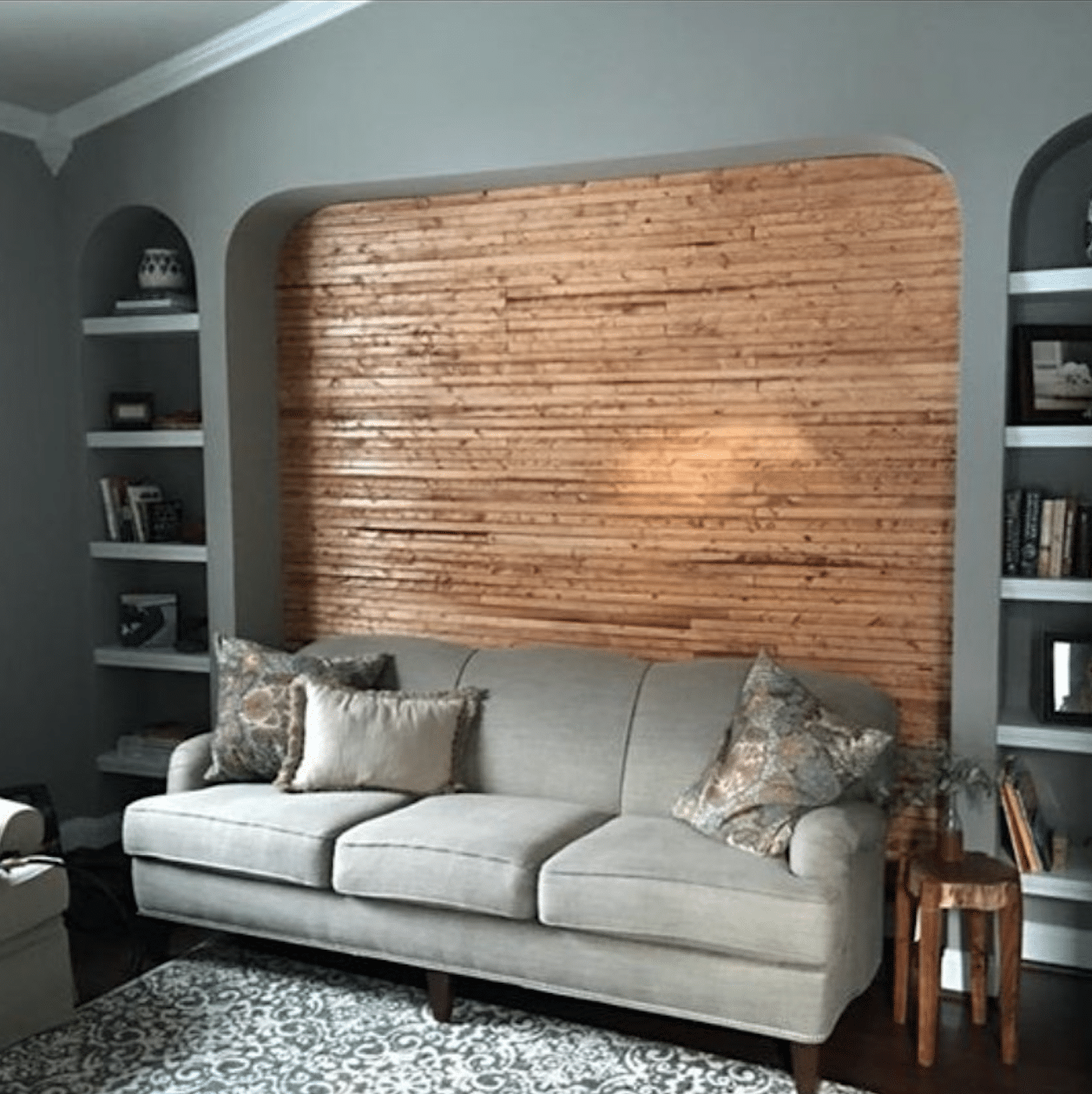 DIY Scrap Wood Accent Wall