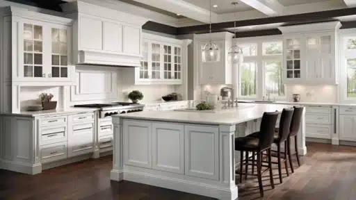 Elegant White Paints for Kitchen Cabinets