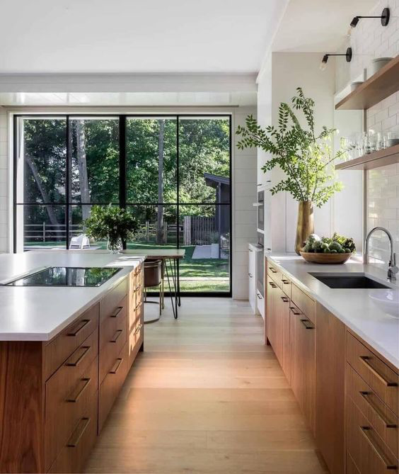 Floor-To-Ceiling Kitchen Windows