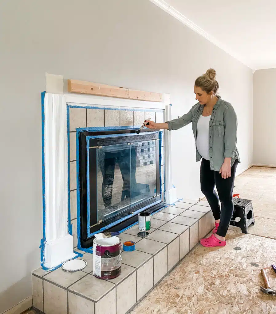 How to Paint Fireplace Tile: A Complete Guide - Enthralling Gumption, image size:898x1024