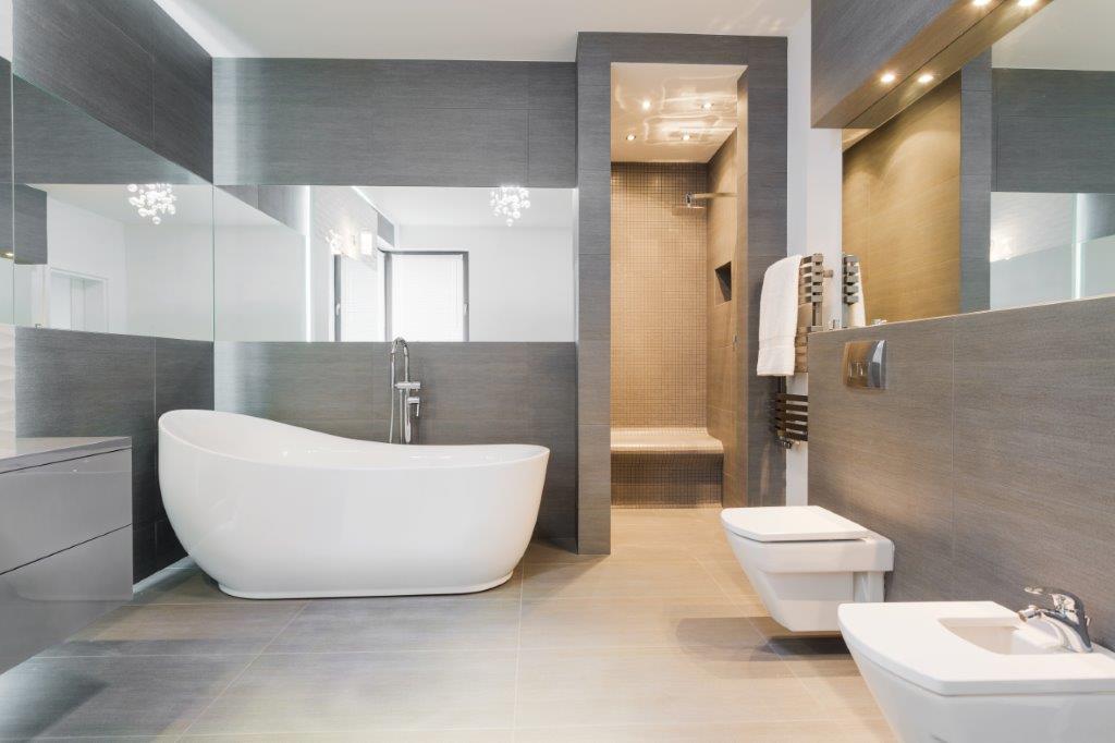 modern bathroom flooring