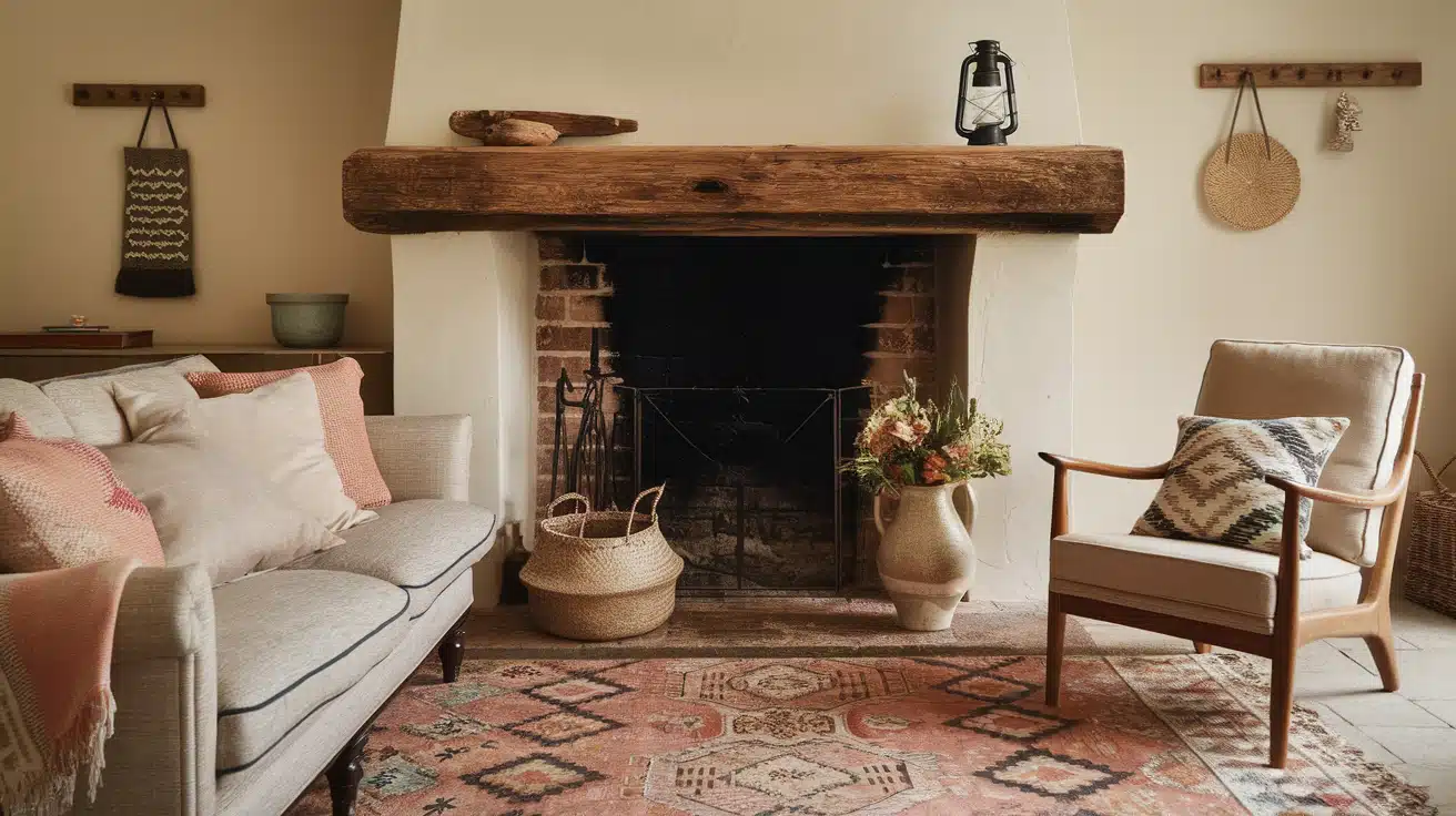 Add a Rustic Old Fireplace