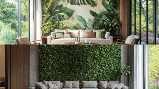 Stunning Ideas for a Green Feature Wall in Living Rooms