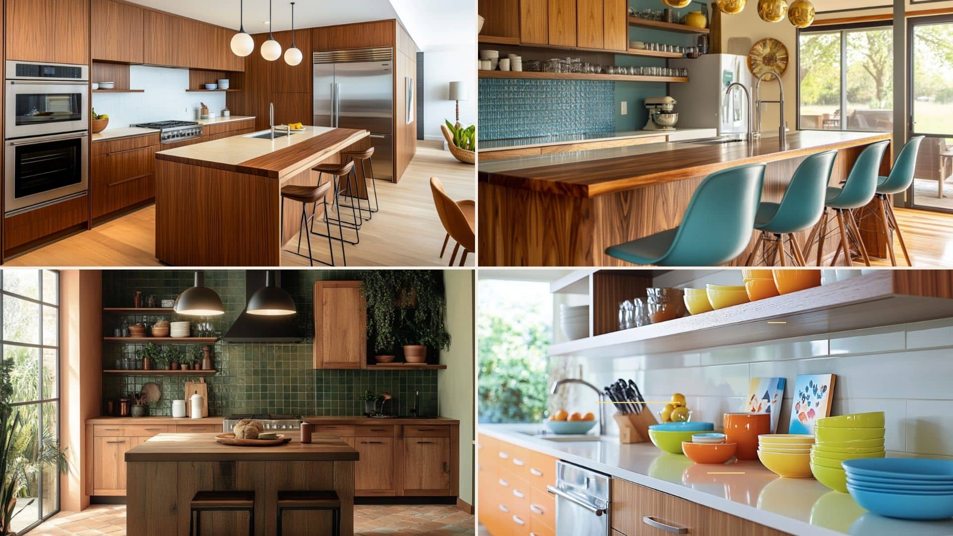 mid century modern kitchen