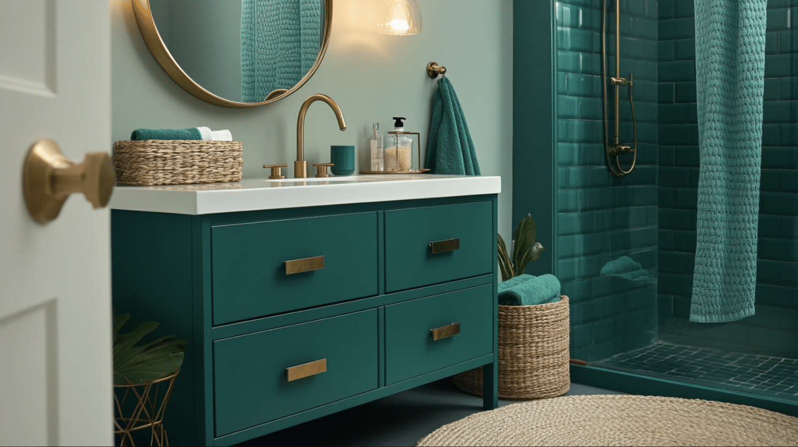 17 Inspiring Teal Bathroom Ideas to Refresh Your Space Enthralling