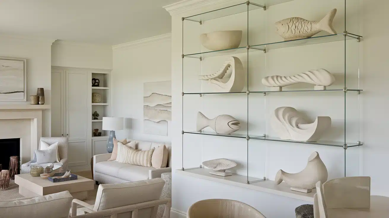 Coastal-Themed Sculptures in Neutral Tones