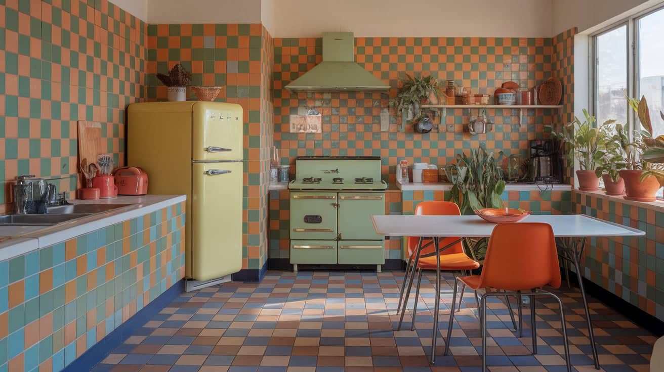 Colorful Kitchen Tiles