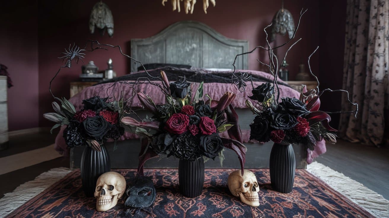 Dark Floral Arrangements