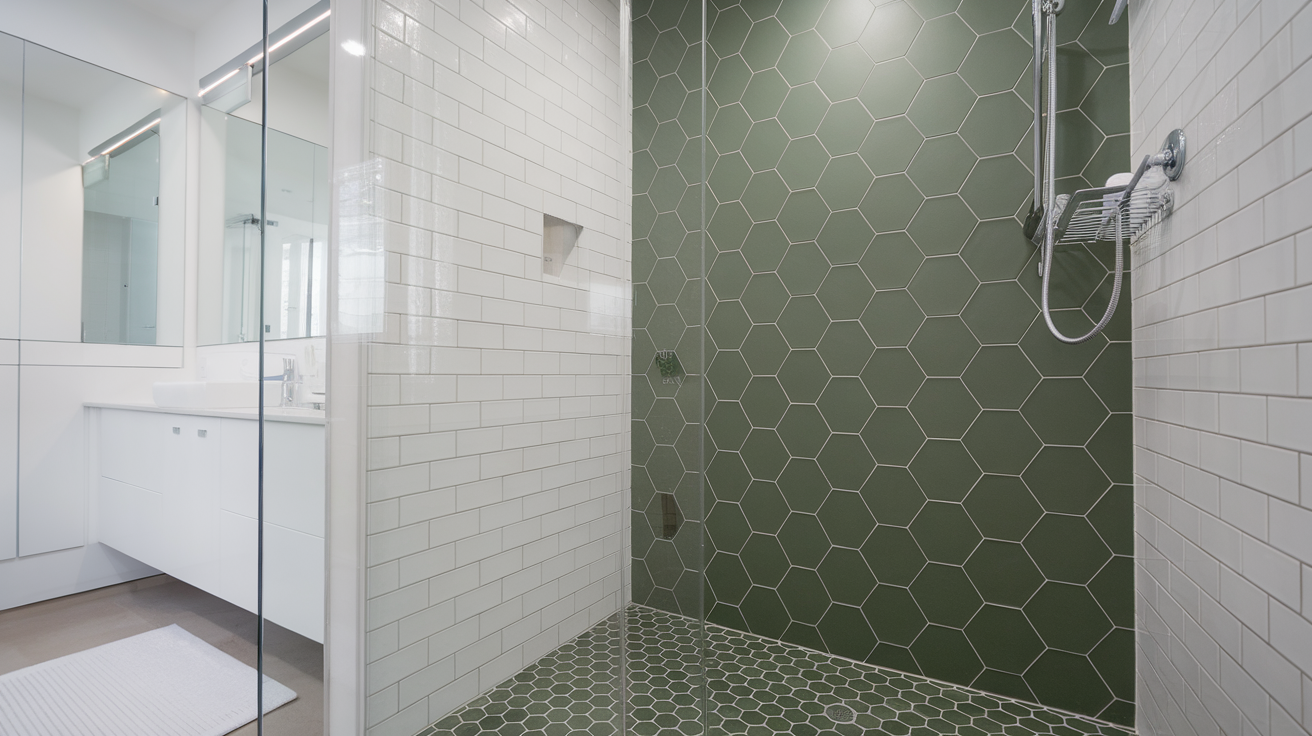 Green Hexagonal Tiles