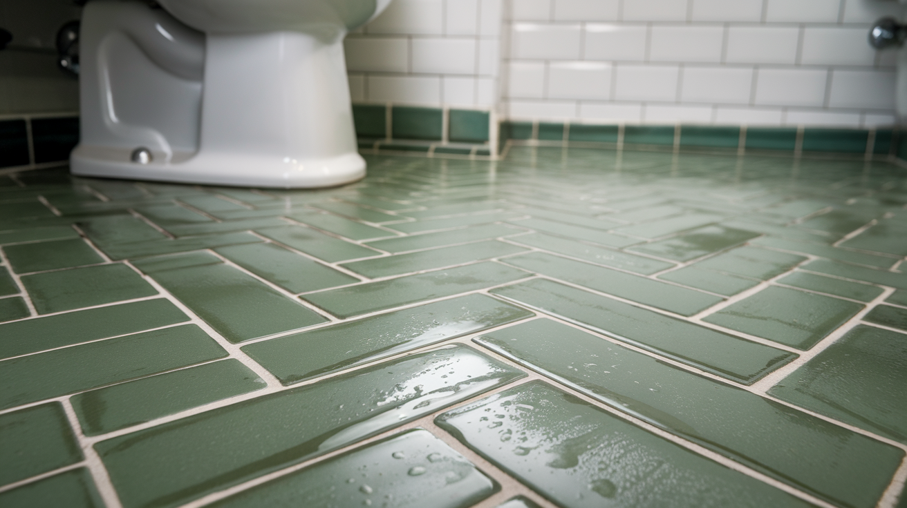 Pistachio Green Floor Tiles.