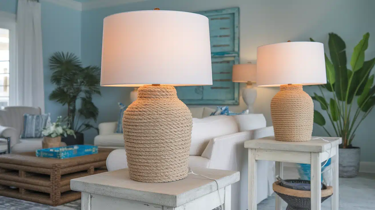 Rope-Textured Lamps