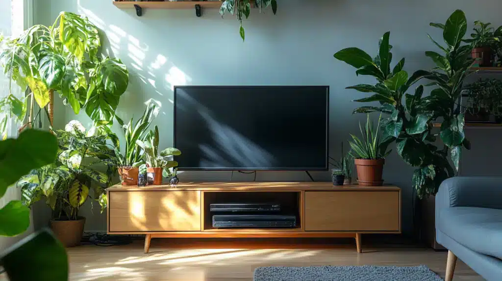 TV and Plant Stand