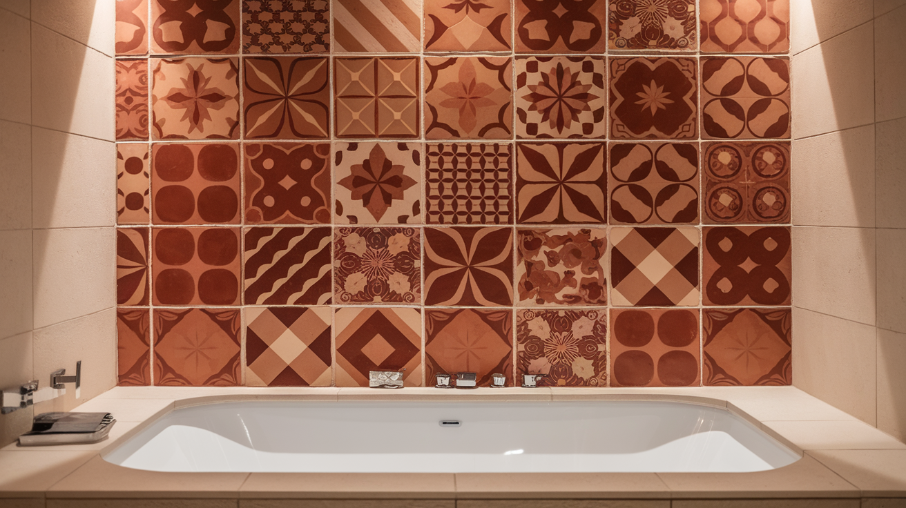 Terracotta Tile Accent Wall