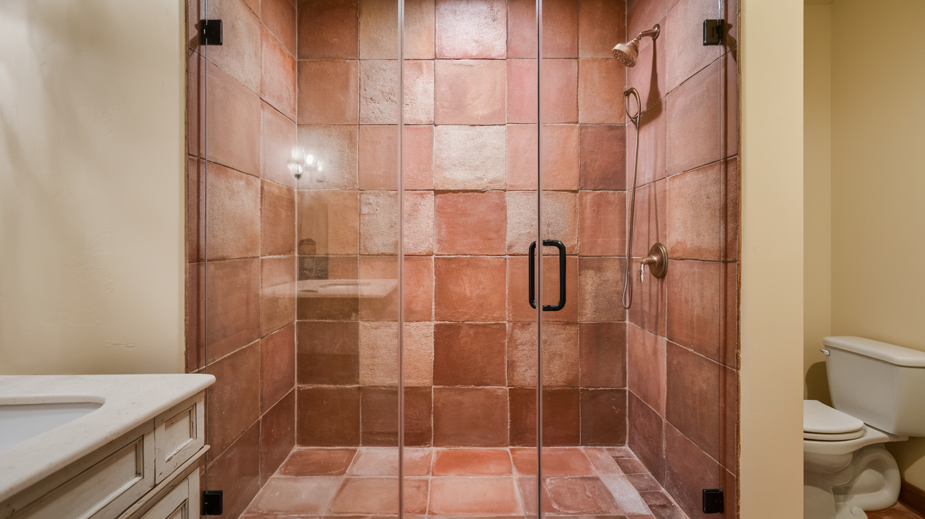 Terracotta Tiles in Shower