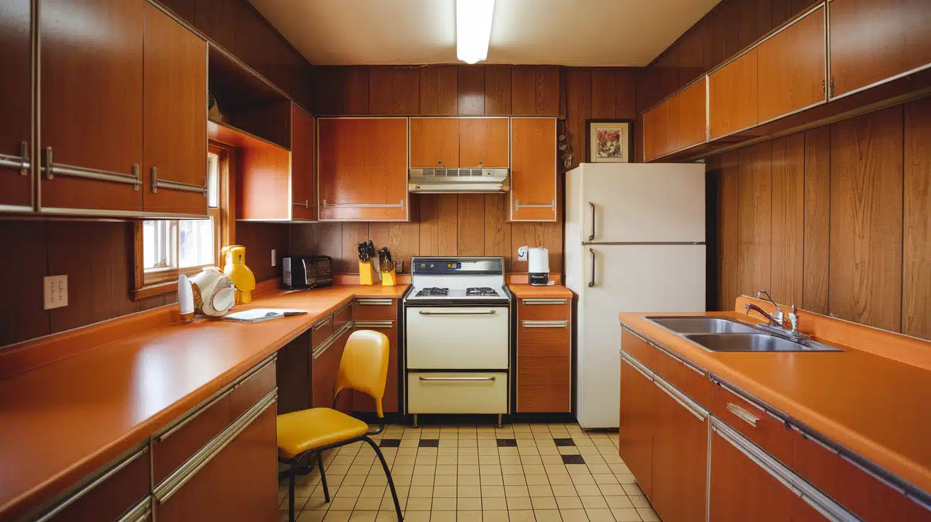 Wood Walls and Cabinets