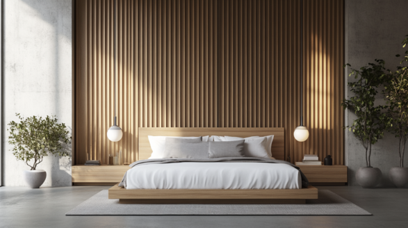 Wooden Bed Headboard