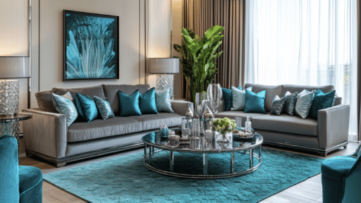 teal lounge ideas