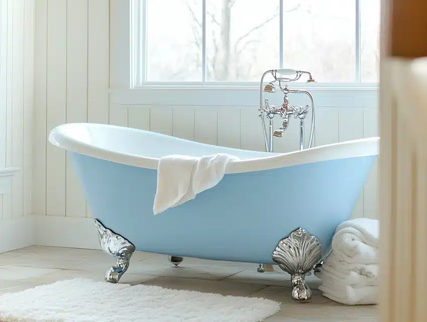 Baby Blue Tub Feature