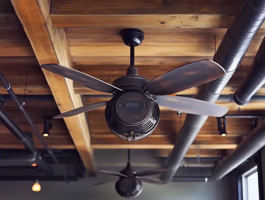 Ceiling with Industrial Fans