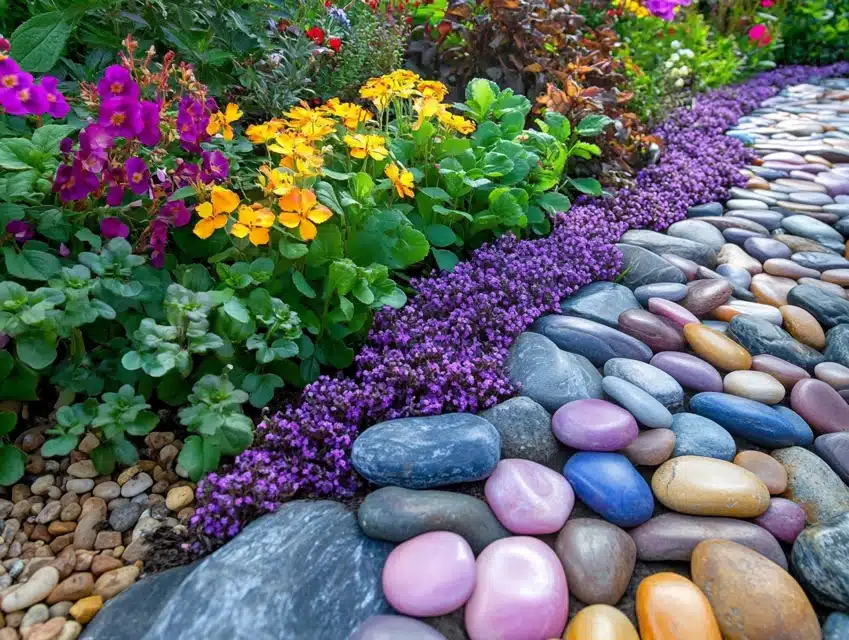 Colored Pebble Edge