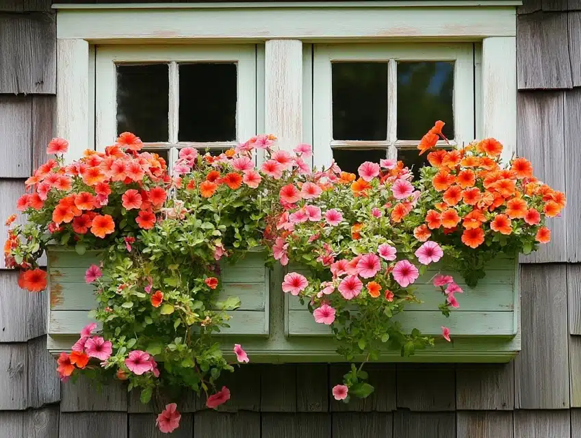 Cottage-Style Window Boxes