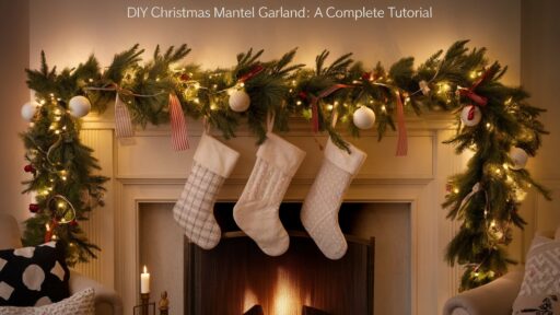 DIY Christmas Mantel Garland