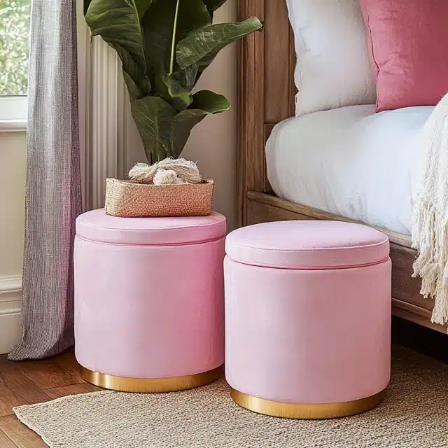 Double-Duty Storage Ottomans