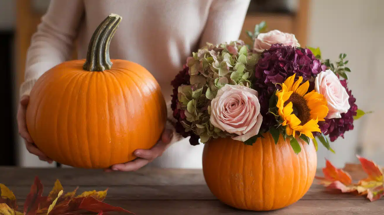 How to Make Pumpkin Flower Arrangements