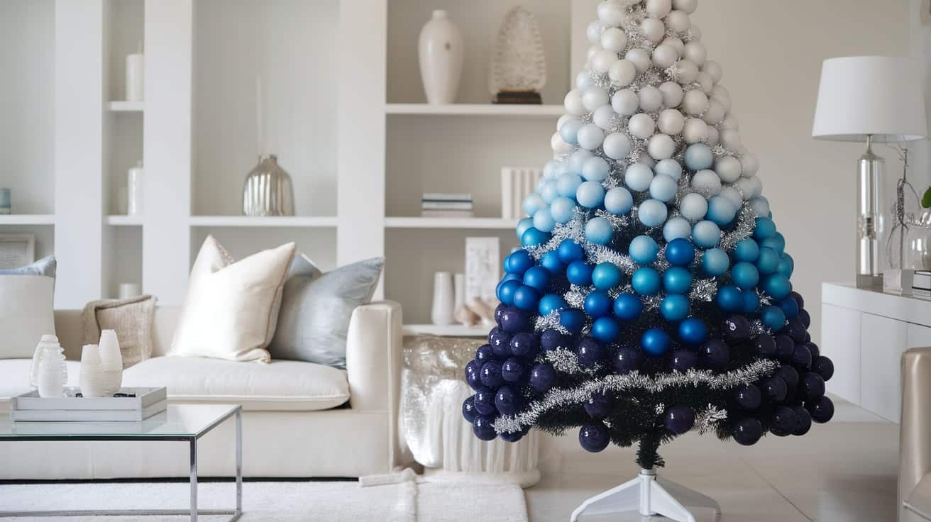 Ombre Blue Ornaments