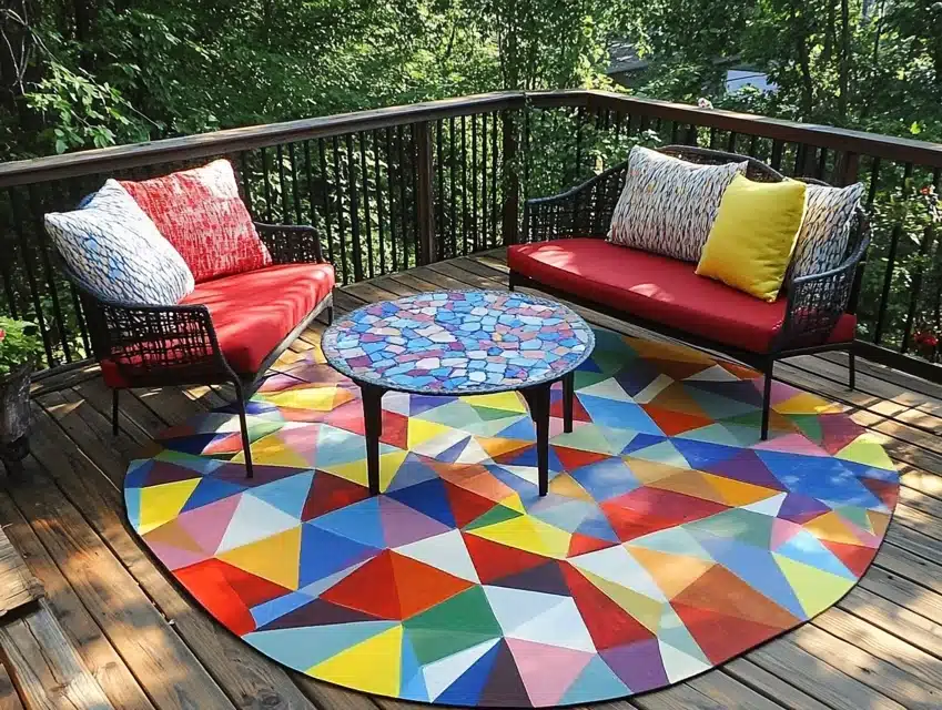 Outdoor Rug Painting