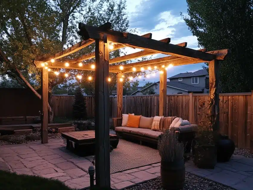 Outdoor String Light Poles