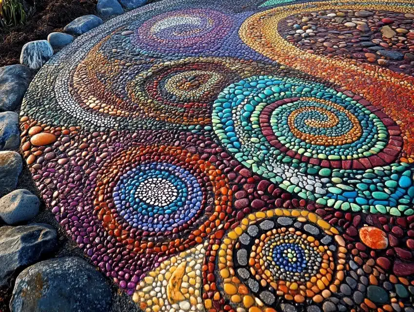 Pebble Mosaic Pathway