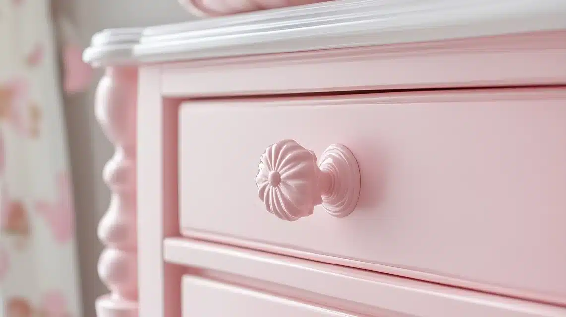 Pink Drawer Pull Update