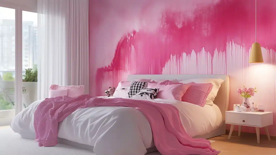 Pink Paint Dipped Effect